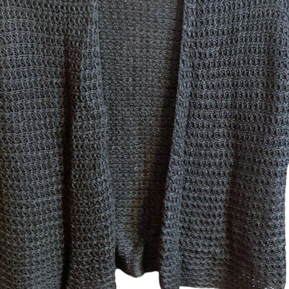 Eileen Fisher Green Linen Silk Open Weave Cardigan PJ Women's Size PP - Picture 3 of 9